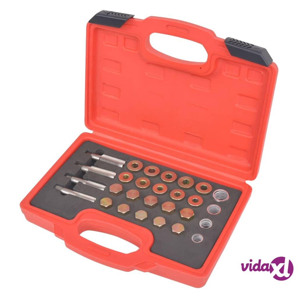 vidaXL Oil Drain Plug Repair Kit 64 pcs Set M13 M15 M17 M20