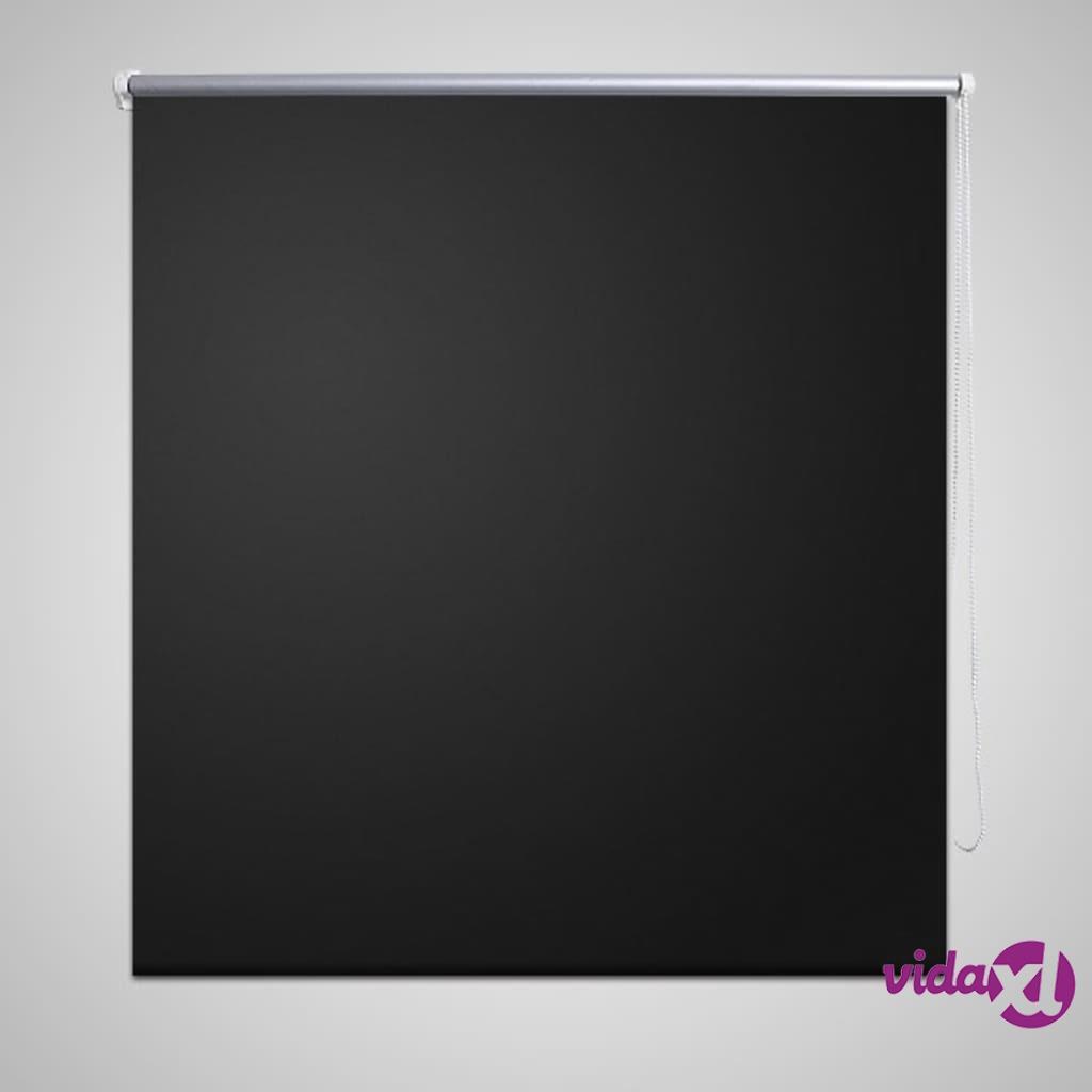 vidaXL Roller blind blackout 160 x 230 cm black