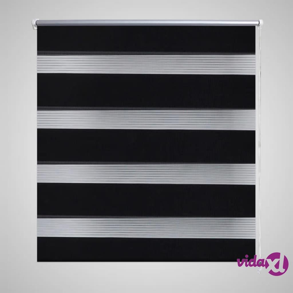 vidaXL Zebra Blind 70 x 120 cm Black