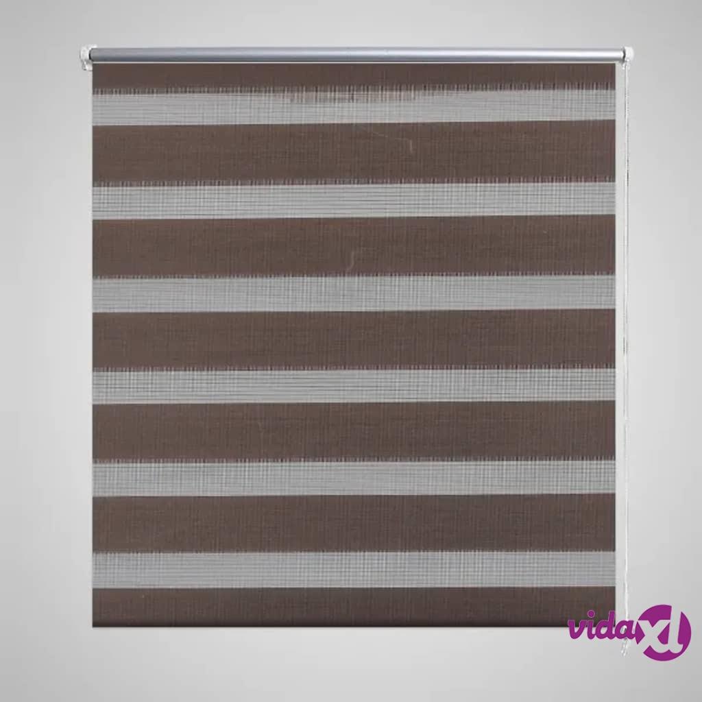 vidaXL Zebra Blind 80 x 150 cm Coffee