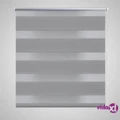 vidaXL Zebra Blind 90 x 150 cm Grey