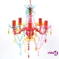 vidaXL Crystal Light 5 Bulbs Multicolour