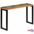vidaXL Console Table 120x35x76 cm Solid Wood Reclaimed and Steel