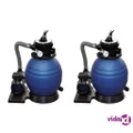 vidaXL Sand Filter Pumps 2pcs 400 W 11000 l/h