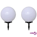 vidaXL Outdoor Pathway Lamps 2 pcs LED 40 cm with Ground Spike