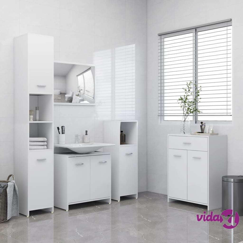 vidaXL 4 Piece Bathroom Furniture Set White