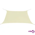 vidaXL Sunshade Sail Oxford Fabric Square 3.6x3.6 m Cream