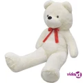 vidaXL XXL Soft Plush Teddy Bear Toy White 135 cm