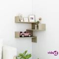 vidaXL Wall Corner Shelf Sonoma Oak 40x40x50 cm Engineered Wood