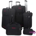 vidaXL 5 Piece Travel Luggage Set Black