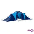 vidaXL Camping Tent Fabric 9 Persons Dark Blue and Blue
