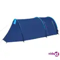 vidaXL Camping Tent 4 Persons Navy Blue/Light Blue