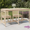 vidaXL Garden Table 203.5x90x110 cm Solid Wood Pine