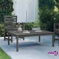 vidaXL Garden Table Grey 121x82.5x45 cm Solid Wood Pine