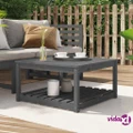 vidaXL Garden Table Grey 82.5x82.5x45 cm Solid Wood Pine