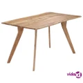 vidaXL Dining Table 140x80x76 cm Solid Acacia Wood