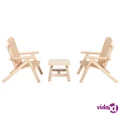 vidaXL 3 Piece Garden Lounge Set Solid Wood Spruce