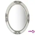 vidaXL Wall Mirror Baroque Style 50x70 cm Silver