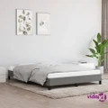 vidaXL Bed Frame Dark Grey 153x203 cm Queen Size Fabric