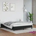 vidaXL Bed Frame Black 106x203 cm King Single Size Faux Leather