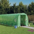 vidaXL Greenhouse with Steel Frame Green 36 m² 18x2x2 m
