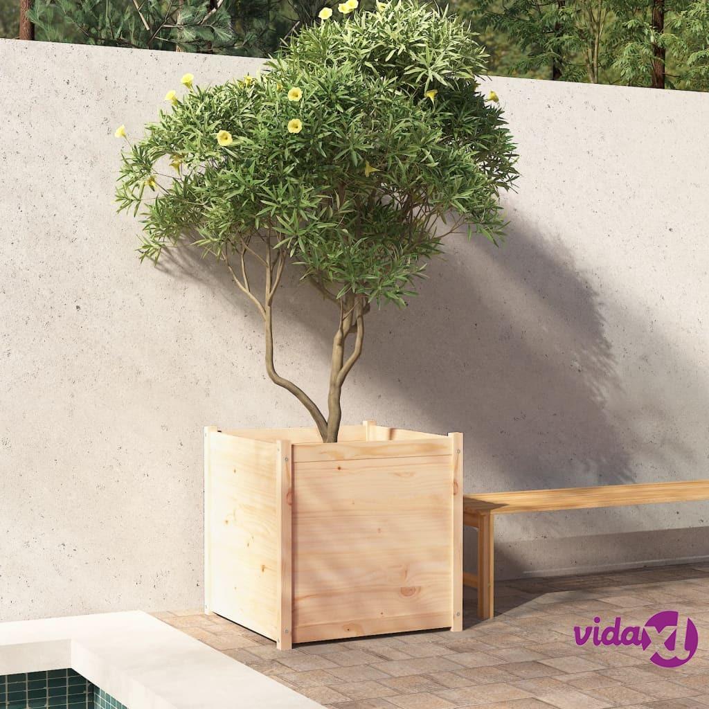 vidaXL Garden Planter 70x70x70 cm Solid Pinewood