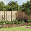 vidaXL Wire Mesh Fence with Spike Anchors Anthracite 1x10 m