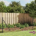 vidaXL Wire Mesh Fence with Flange Anthracite 1x25 m