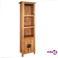 vidaXL Freestanding Bathroom Cabinet Solid Pinewood 48x32x170 cm