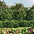 vidaXL Chain Link Fence with Spike Anchors Green 1.8x10 m