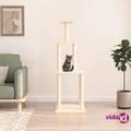 vidaXL Cat Tree with Sisal Scratching Posts Cream 149 cm