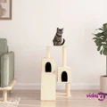 vidaXL Cat Tree with Sisal Scratching Posts Cream 82 cm