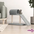 vidaXL Cat Scratching Posts with Tunnel and Ladder Light Grey 55.5 cm