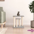vidaXL Cat Scratching Posts with Platforms Light Grey 50 cm