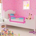 vidaXL Toddler Safety Bed Rail 102 x 42 cm Pink