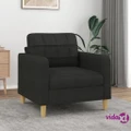 vidaXL Sofa Chair Black 60 cm Fabric