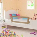 vidaXL Toddler Safety Bed Rail Taupe 120x42 cm Polyester