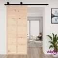 vidaXL Barn Door 90x1.8x214 cm Solid Wood Pine