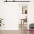 vidaXL Barn Door White 100x1.8x204.5 cm Solid Wood Pine