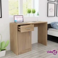 vidaXL Desk with Drawer and Cabinet Oak 100x40x73 cm