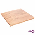 vidaXL Wall Shelf Light Brown 60x60x2 cm Treated Solid Wood Oak