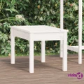 vidaXL Garden Bench White 80x44x45 cm Solid Wood Pine