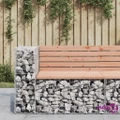 vidaXL Garden Bench Gabion Design 92x71x65.5 cm Solid Wood Douglas