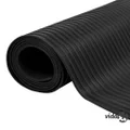 vidaXL Rubber Floor Mat Anti-Slip 2 x 1 m Broad Ribbed