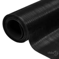 vidaXL Rubber Floor Mat Anti-Slip 2 x 1 m Fine Ribbed
