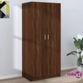 vidaXL Wardrobe Brown Oak 80x52x180 cm Engineered Wood