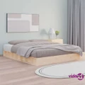 vidaXL Bed Frame 153x203 cm Queen Size Solid Wood