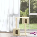 vidaXL Cat Tree with Sisal Scratching Posts Cream 60 cm