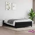 vidaXL Bed Frame Black 153x203 cm Queen Size Fabric