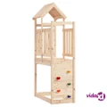 vidaXL Play Tower with Rockwall 53x110.5x214 cm Solid Wood Pine